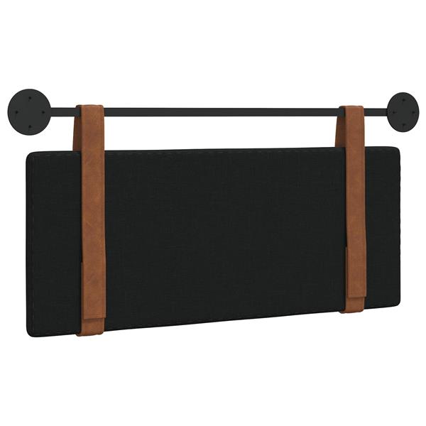 Grote foto vidaxl hangend hoofdeinde effen zwart 110 x 55 x 5 cm antiek pu antiek en kunst stoelen en banken