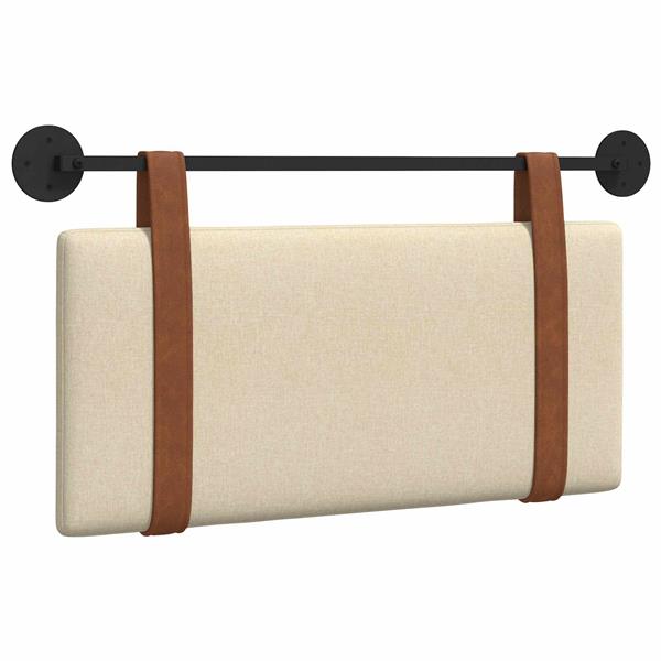 Grote foto vidaxl hangend hoofdeinde effen cr me 100 x 55 x 5 cm antiek pu antiek en kunst stoelen en banken