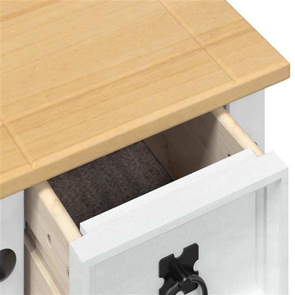 Grote foto vidaxl plantenstandaard wit 30 x 30 x 73 cm massief grenenhout tuin en terras overige tuin en terras