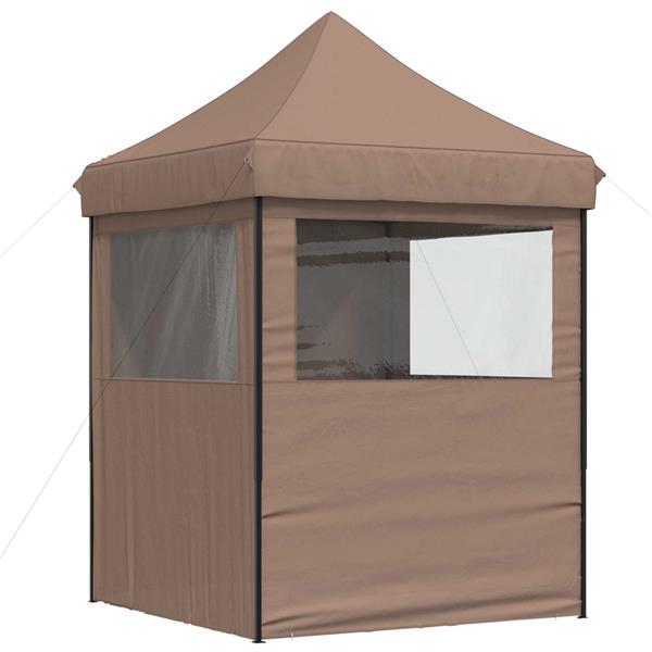 Grote foto vidaxl partytent bruin 200 x 200 x 306 cm oxford stof tuin en terras overige tuin en terras