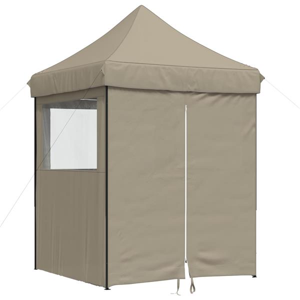 Grote foto vidaxl partytent taupe 200 x 200 x 306 cm oxford stof tuin en terras overige tuin en terras