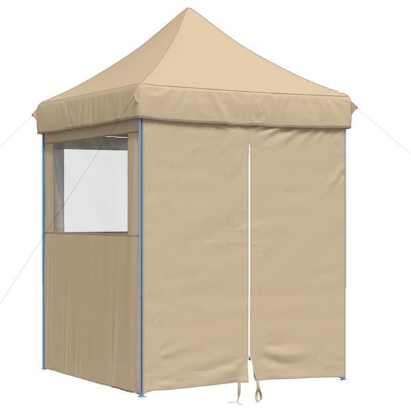 Grote foto vidaxl partytent beige 200 x 200 x 306 cm oxford stof tuin en terras overige tuin en terras