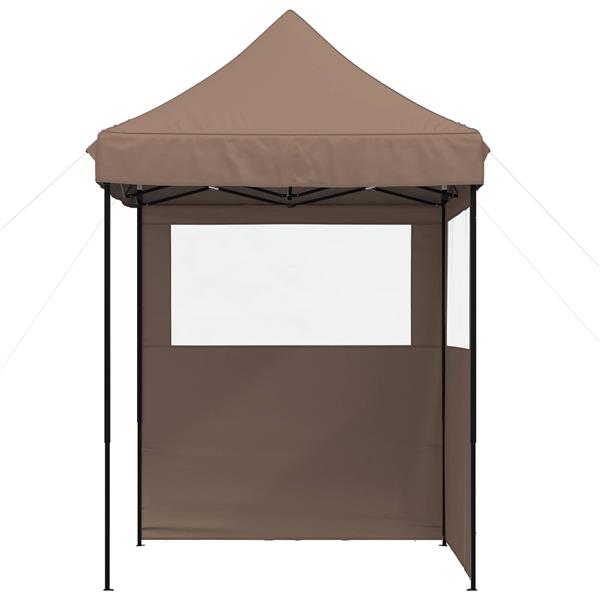 Grote foto vidaxl partytent bruin 200 x 200 x 306 cm oxford stof tuin en terras overige tuin en terras