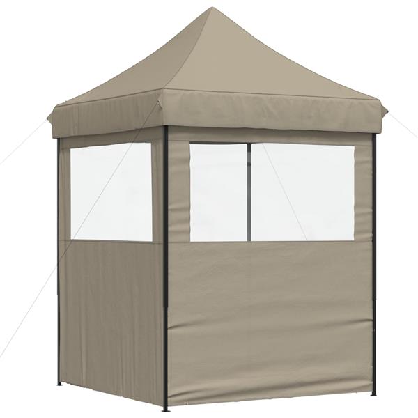Grote foto vidaxl partytent taupe 200 x 200 x 306 cm oxford stof tuin en terras overige tuin en terras