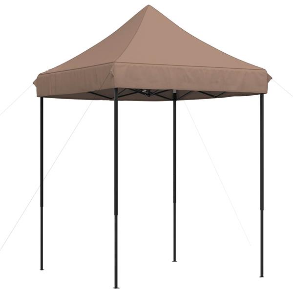 Grote foto vidaxl partytent bruin 200 x 200 x 306 cm oxford stof tuin en terras overige tuin en terras