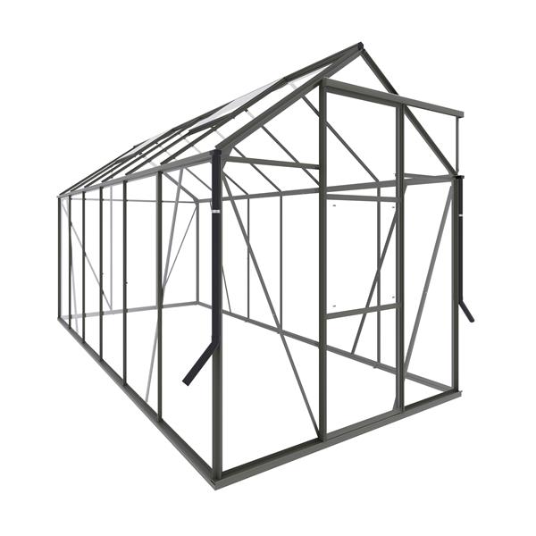 Grote foto nieuw tuinkas kate iv zwart vg 3mm tuin en terras tuinhuisjes en blokhutten