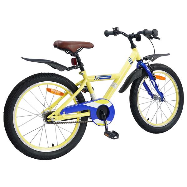 Grote foto vidaxl kinderfiets 18 inch voor 5 7 jaar geel fietsen en brommers herenfietsen