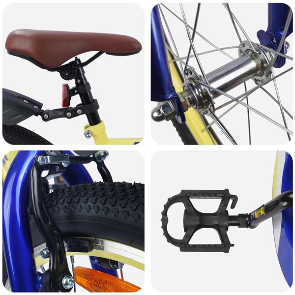 Grote foto vidaxl kinderfiets 18 inch voor 5 7 jaar geel fietsen en brommers herenfietsen