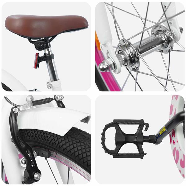 Grote foto vidaxl kinderfiets 18 inch voor 5 7 jaar wit fietsen en brommers herenfietsen