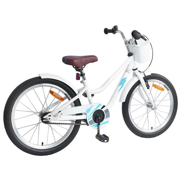 Grote foto vidaxl kinderfiets 18 inch voor 5 7 jaar wit fietsen en brommers herenfietsen