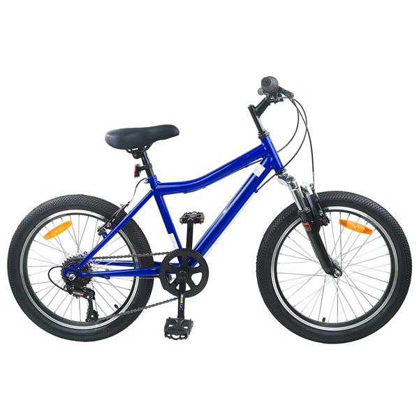 Grote foto vidaxl kinderfiets 20 inch 6 speed voor 6 11 jaar oud donkerblauw fietsen en brommers herenfietsen