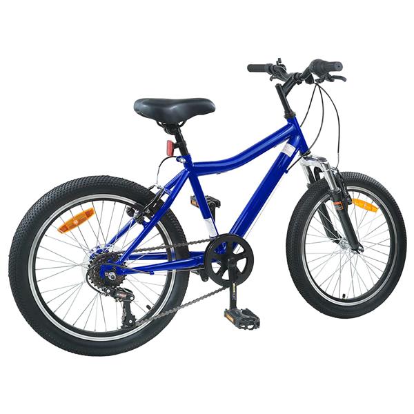 Grote foto vidaxl kinderfiets 20 inch 6 speed voor 6 11 jaar oud donkerblauw fietsen en brommers herenfietsen