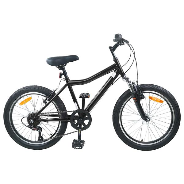 Grote foto vidaxl kinderfiets 20 inch 6 speed voor 6 11 jaar oud zwart fietsen en brommers herenfietsen