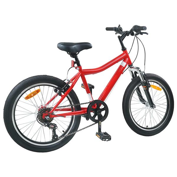 Grote foto vidaxl kinderfiets 24 inch 6 speed voor 8 12 jaar oud rood fietsen en brommers herenfietsen