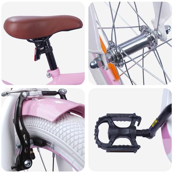 Grote foto vidaxl kinderfiets 18 inch voor 5 7 jaar lichtroze fietsen en brommers herenfietsen