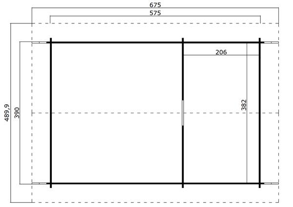 Grote foto blokhut 40mm chalet caroline 2.3 40mm tuin en terras tuinhuisjes en blokhutten