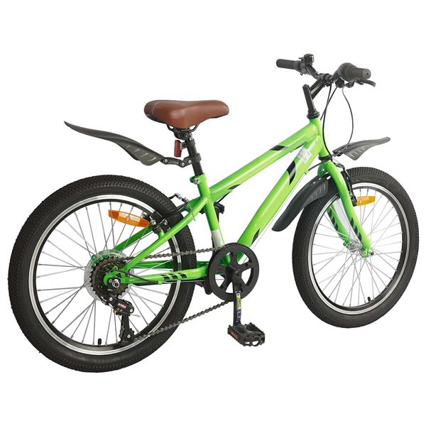 Grote foto vidaxl kinderfiets 24 inch 6 speed voor 8 12 jaar oud groen fietsen en brommers herenfietsen
