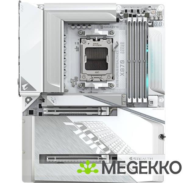 Grote foto gigabyte x870 aorus stealth ice computers en software moederborden