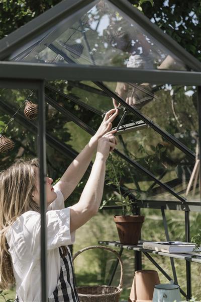 Grote foto tuinkas kate iii zwart vg 3mm tuin en terras tuinhuisjes en blokhutten