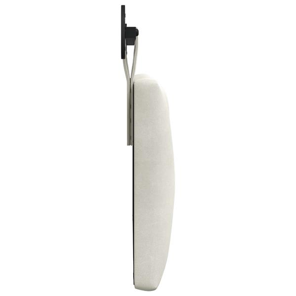 Grote foto vidaxl hangend hoofdeinde wandgemonteerd cr me 90 x 55 x 7 cm fluweel antiek en kunst stoelen en banken