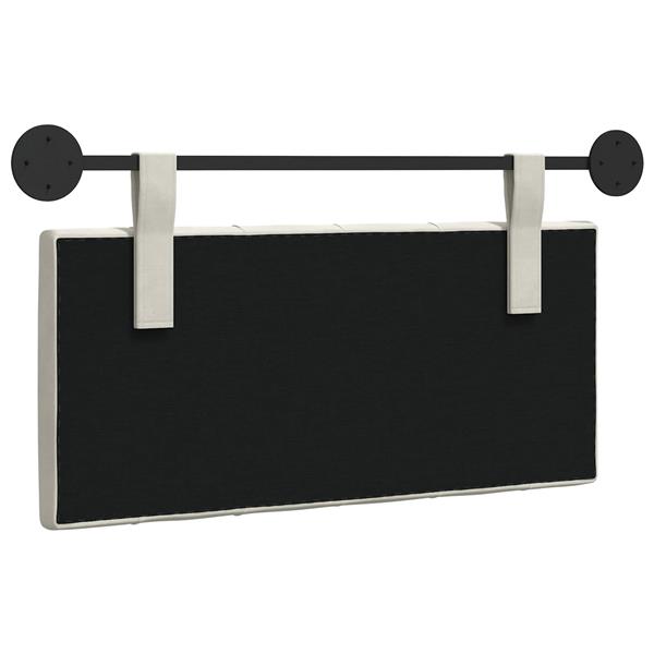 Grote foto vidaxl hangend hoofdeinde wandgemonteerd cr me 90 x 55 x 7 cm fluweel antiek en kunst stoelen en banken