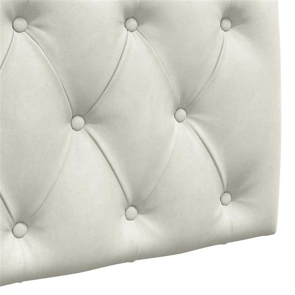 Grote foto vidaxl hangend hoofdeinde wandgemonteerd cr me 110 x 55 x 7 cm fluweel antiek en kunst stoelen en banken