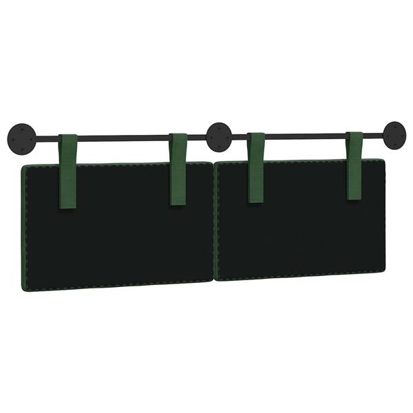 Grote foto vidaxl hangend hoofdeinde jungle groen 150 x 55 x 5 cm katoen stof antiek en kunst stoelen en banken