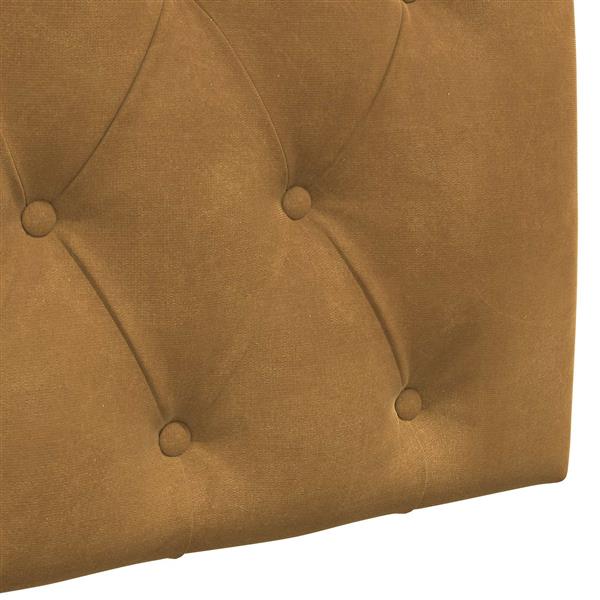 Grote foto vidaxl hangend hoofdeinde wandgemonteerd bruin 90 x 55 x 7 cm fluweel antiek en kunst stoelen en banken