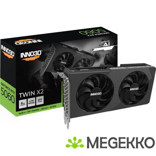 Grote foto inno3d geforce rtx 5060 twin x2 8gb computers en software videokaarten