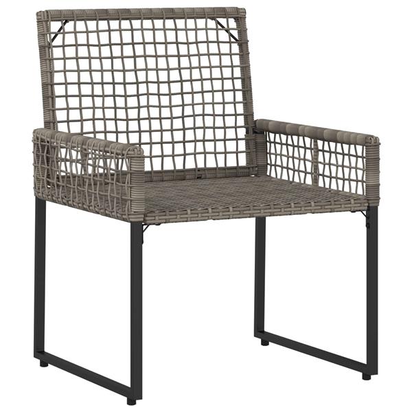 Grote foto vidaxl buitenmeubelset met kussen 3 pcs grijs tuin en terras tuinmeubelen