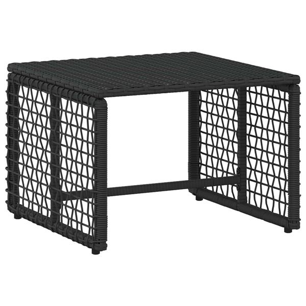 Grote foto vidaxl buitenmeubelset met kussen 5 pcs zwart en turquoise tuin en terras tuinmeubelen