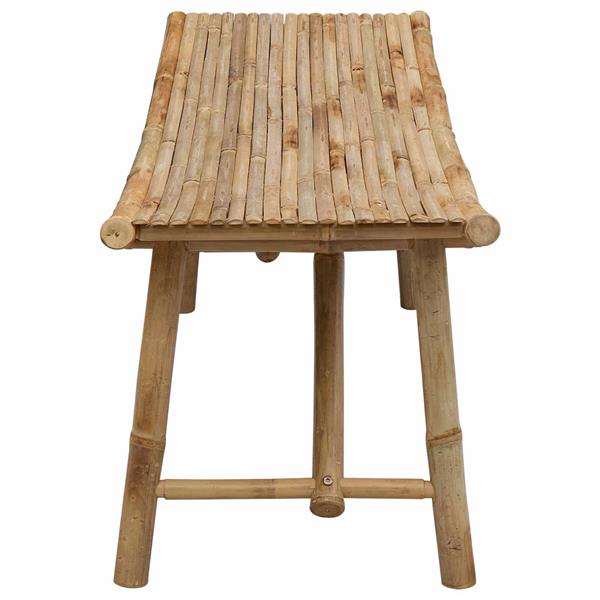 Grote foto vidaxl tuinbank naturel 110 x 45 x 50 cm bamboe tuin en terras tuinmeubelen