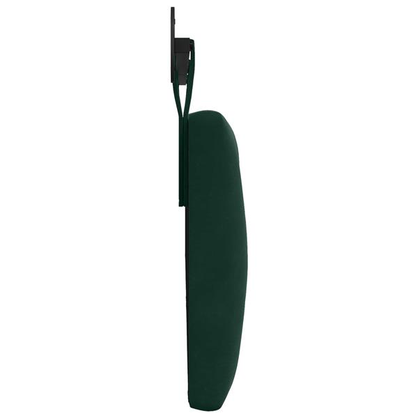 Grote foto vidaxl hangend hoofdeinde donkergroen 210 x 55 x 7 cm fluweel antiek en kunst stoelen en banken