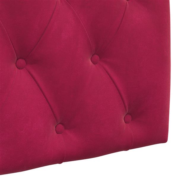 Grote foto vidaxl hangend hoofdeinde wijnrood 130 x 55 x 7 cm fluweel antiek en kunst stoelen en banken