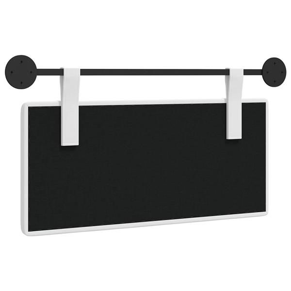 Grote foto vidaxl hangend hoofdeinde wandgemonteerd wit 100 x 55 x 5 cm stof antiek en kunst stoelen en banken