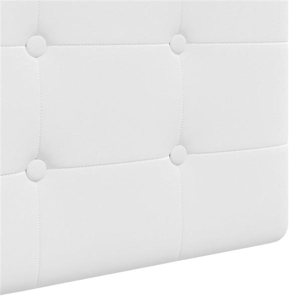 Grote foto vidaxl hangend hoofdeinde wandgemonteerd wit 100 x 55 x 5 cm stof antiek en kunst stoelen en banken