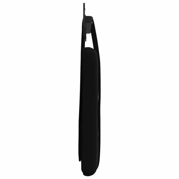 Grote foto vidaxl hangend hoofdeinde wandgemonteerd zwart 130 x 55 x 5 cm fluweel antiek en kunst stoelen en banken