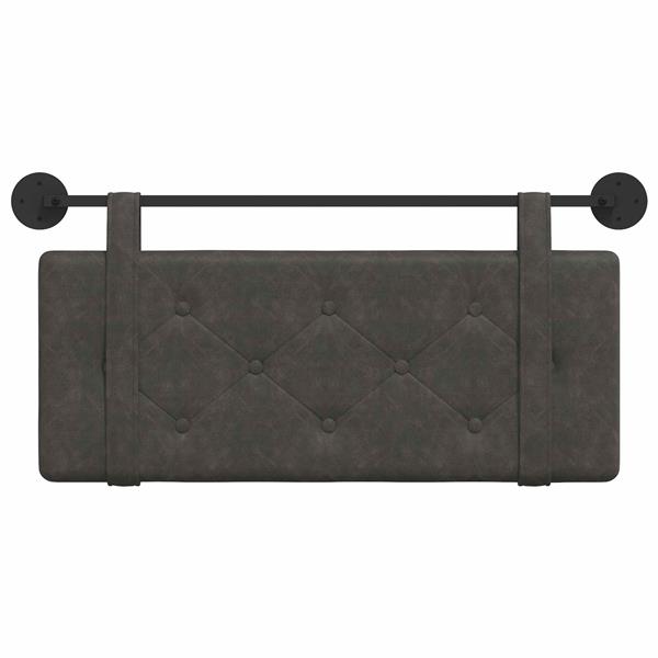 Grote foto vidaxl hangend hoofdeinde wandgemonteerd zwart 100 cm antiek pu antiek en kunst stoelen en banken