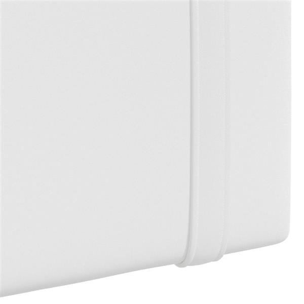 Grote foto vidaxl hangend hoofdeinde wandgemonteerd wit 170 x 55 x 5 cm stof antiek en kunst stoelen en banken