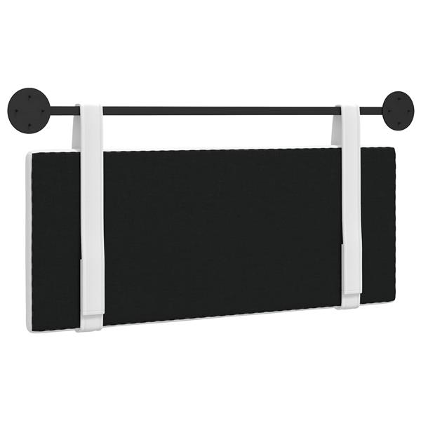 Grote foto vidaxl hangend hoofdeinde wandgemonteerd wit 110 x 55 x 5 cm stof antiek en kunst stoelen en banken