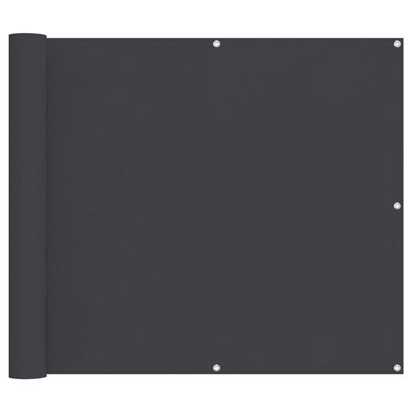 Grote foto vidaxl balkon scherm zwart 100 x 200 cm oxford stof tuin en terras overige tuin en terras