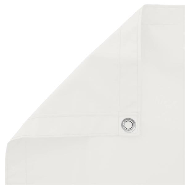 Grote foto vidaxl balkon scherm wit 75 x 200 cm pu gecoat oxford alu tuin en terras overige tuin en terras