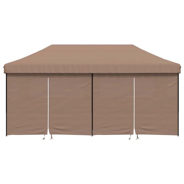 Grote foto vidaxl partytent bruin 292 x 580 x 315 cm oxford stof tuin en terras overige tuin en terras