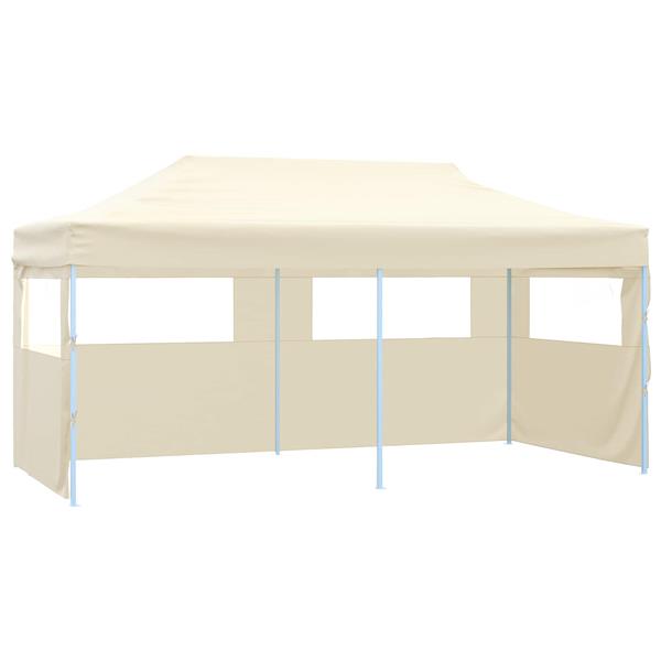 Grote foto vidaxl partytent cr me 291 x 580 x 315 cm oxford stof tuin en terras overige tuin en terras