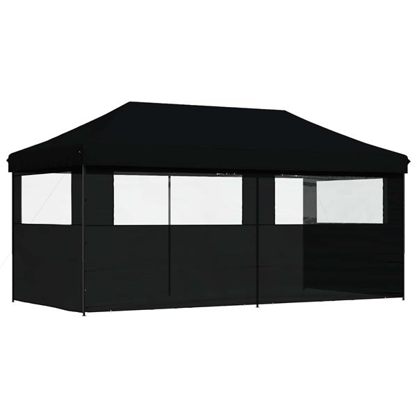 Grote foto vidaxl partytent zwart 292 x 580 x 315 cm oxford stof tuin en terras overige tuin en terras