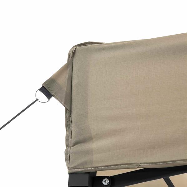 Grote foto vidaxl partytent taupe 292 x 580 x 315 cm oxford stof tuin en terras overige tuin en terras