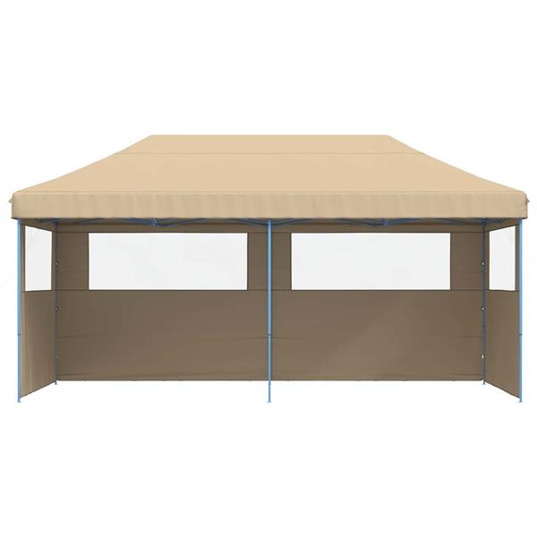Grote foto vidaxl partytent beige 292 x 580 x 315 cm oxford stof tuin en terras overige tuin en terras
