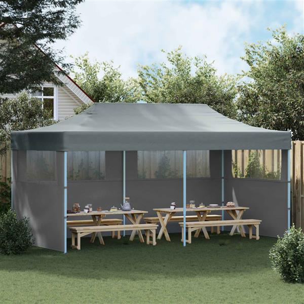 Grote foto vidaxl partytent antraciet 291 x 580 x 315 cm oxford stof tuin en terras overige tuin en terras