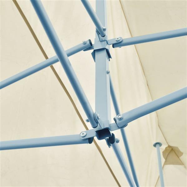 Grote foto vidaxl partytent cr me 291 x 580 x 315 cm oxford stof tuin en terras overige tuin en terras