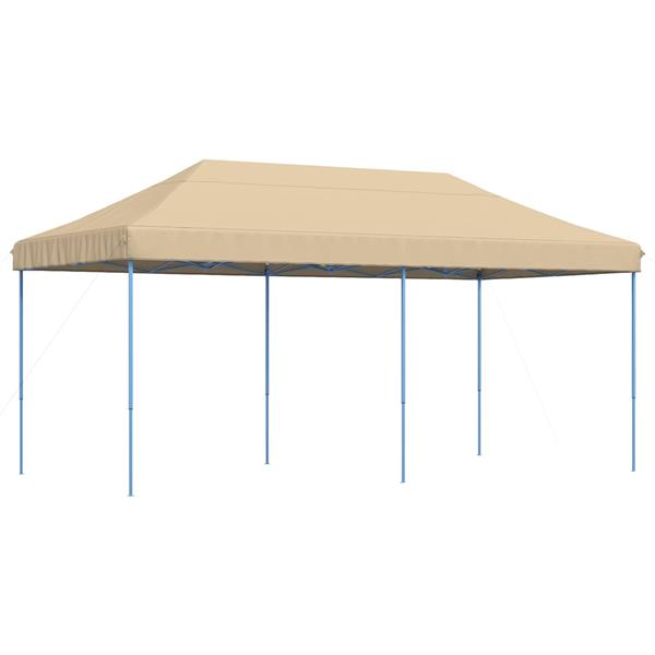 Grote foto vidaxl partytent beige 292 x 580 x 315 cm oxford stof tuin en terras overige tuin en terras